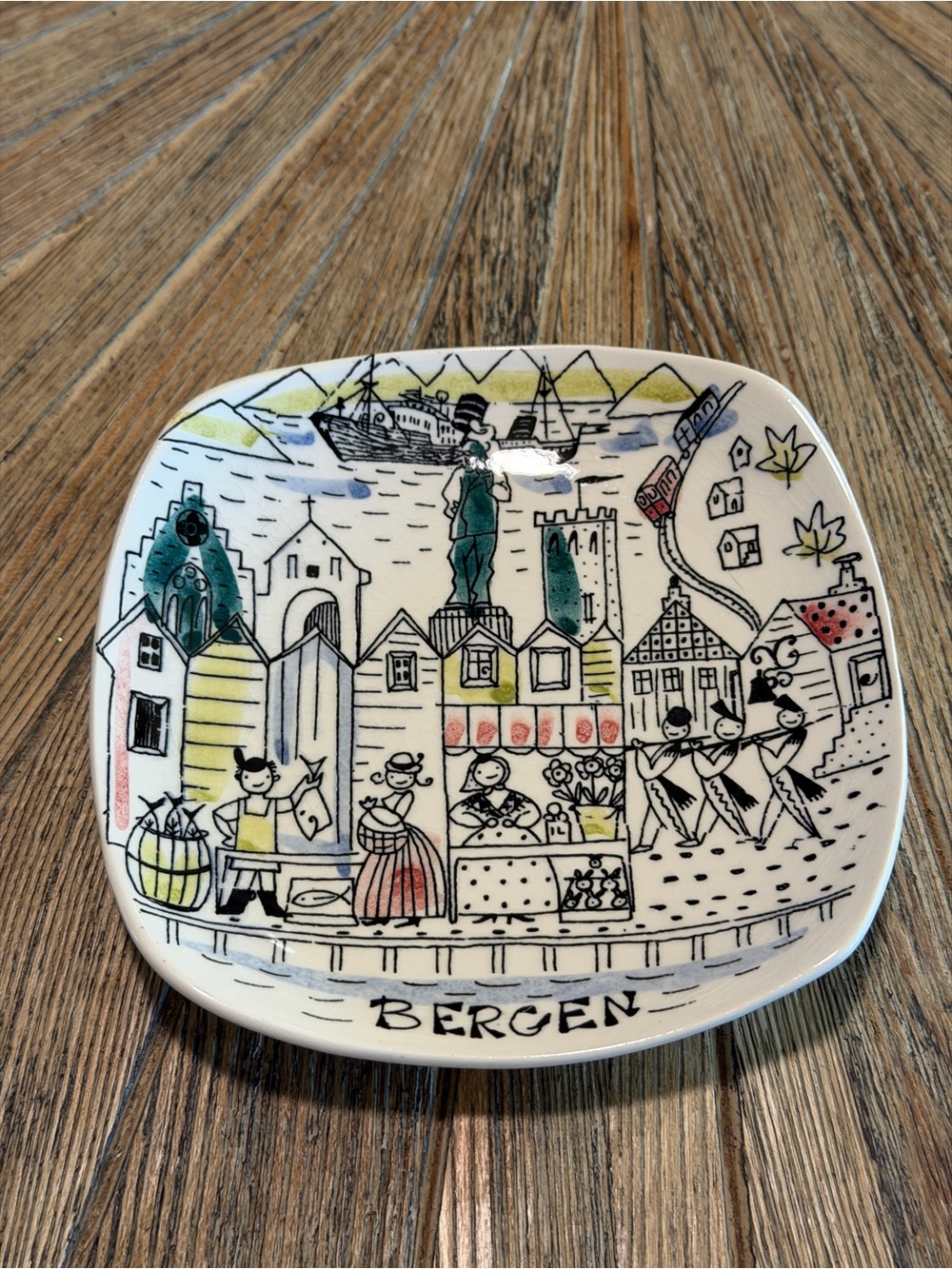 Vintage Stavangerflint Bergen Norway Trinket Dish Scandinavian MCM Inger Waage?